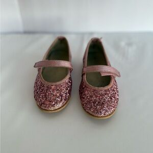 Leather Glitter Mary Jane - Carmin Pink, play condition Size 22EU
